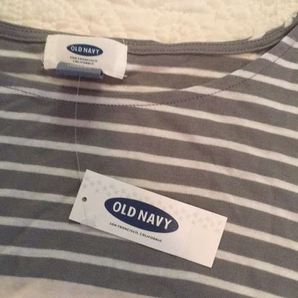 Neutral striped long sleeve top XS - Picture 2 of 3